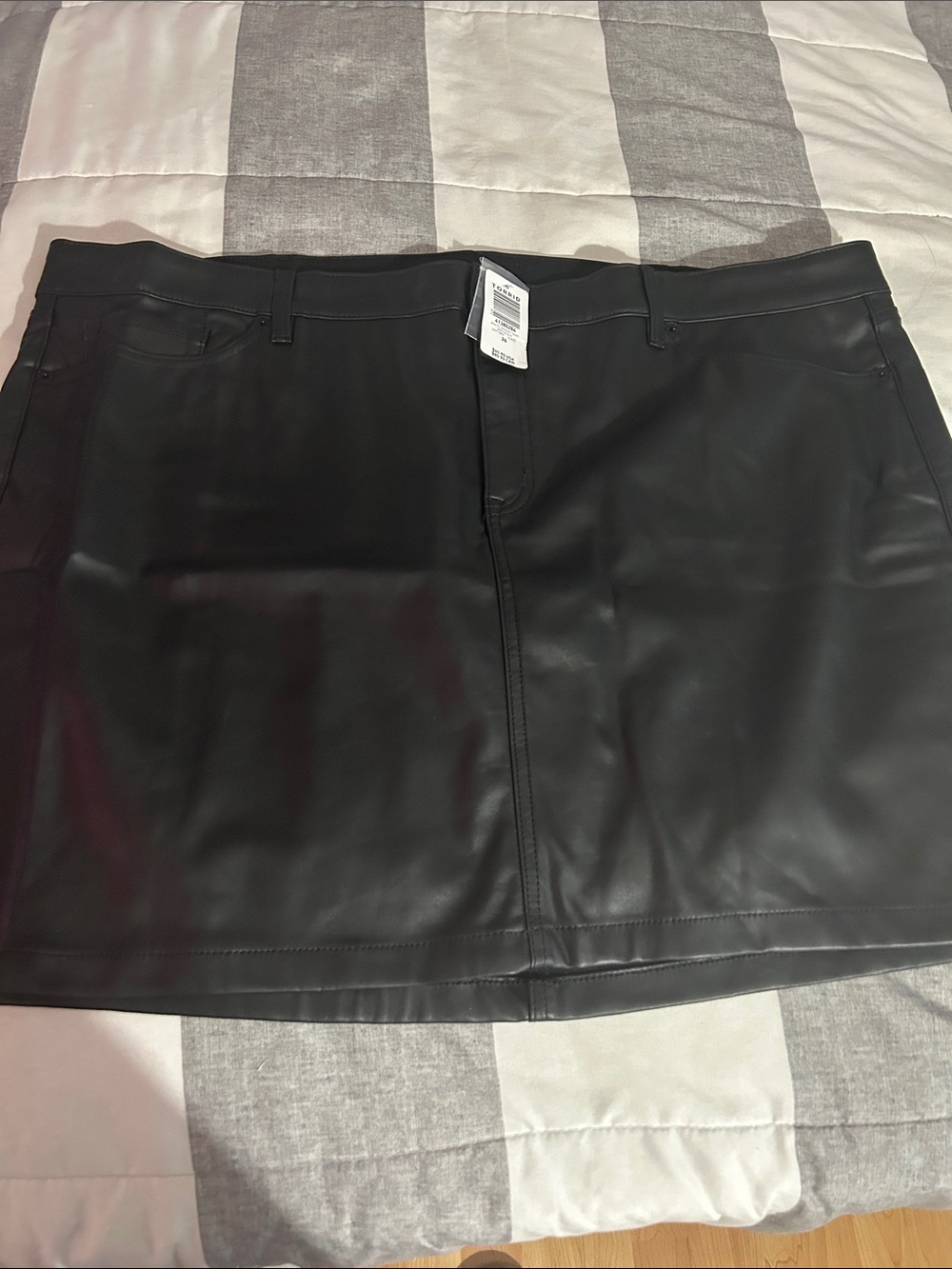 torrid Black Faux Leather Mini Skirt